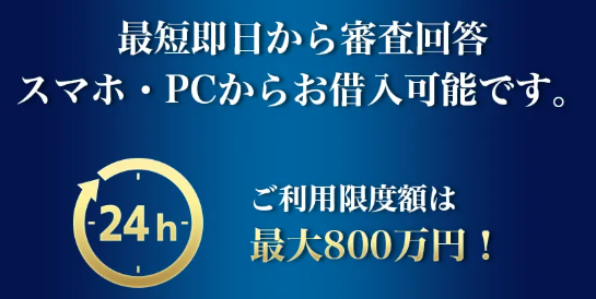 最短即日から審査回答
