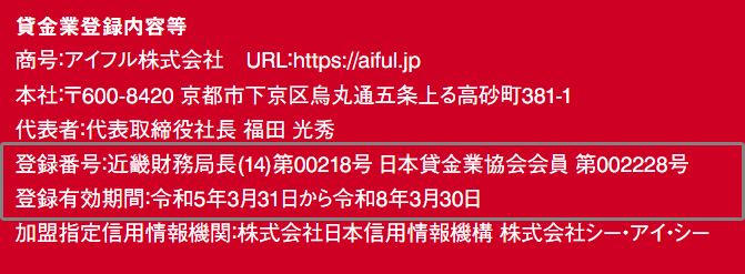 【参考】アイフルの場合